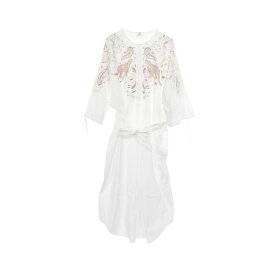 [5%OFFクーポン対象＆まとめ買い10%OFF]エルメス HERMES ワンピース 衣料品 トップス コットン レディース ホワイト系 【中古】