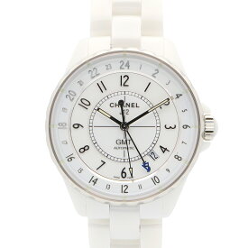 ≪最大6万円OFFクーポン≫シャネル CHANEL J12 GMT 腕時計 時計 セラミック メンズ ホワイト系 H3103 【中古】