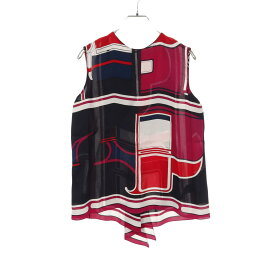 ≪全品5%OFFクーポン対象≫エルメス HERMES ブラウス 衣料品 トップス シルク シルク レディース ネイビー系 / パープル系 / マルチカラー 【中古】