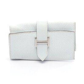 《全品5%クーポン×P5倍》エルメス HERMES ベアン キーケース アクセサリー レザー シェーブル シェーブル レディース ブルー系 【中古】