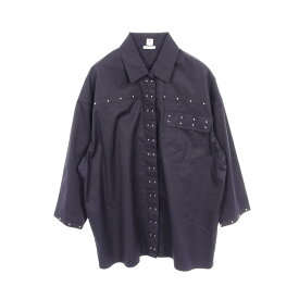 ≪5%OFFクーポン＆まとめ買い対象≫エルメス HERMES シャツ 衣料品 トップス コットン レディース ブラック系 【中古】