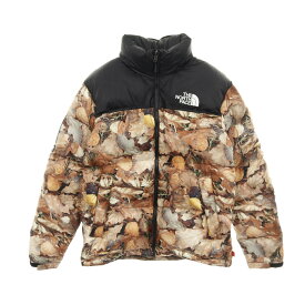 【15%OFFクーポン対象】シュプリーム Supreme Supreme × THE NORTH FACE ヌプシ ダウンジャケット 衣料品 アウター ナイロン メンズ ブラック系 / マルチカラー 【中古】