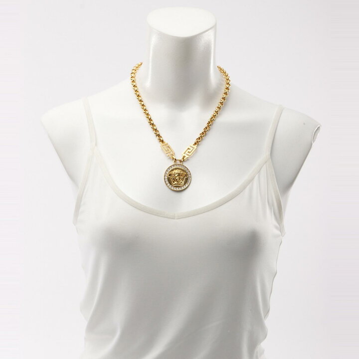 楽天市場】ヴェルサーチ VERSACE メデューサ グレカ ネックレス 