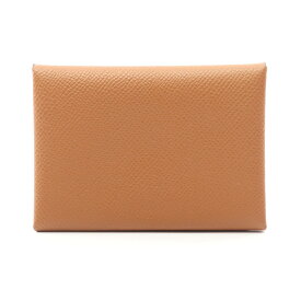 【ポイント5倍／〜4/10(金)23:59】エルメス HERMES カルヴィデュオ ヴェルソ ゴールド ヴェールフィズ コインケース 財布 ヴォーエプソン ヴォーエプソン レディース ブラウン系 【中古】
