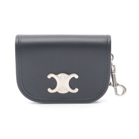 《全品5%クーポン×P5倍》セリーヌ CELINE キーリング ナノ ブザス トリオンフ キーホルダー アクセサリー レザー レディース ブラック系 10P403DQ138DI 【新品】