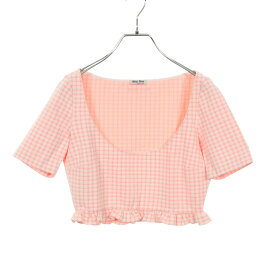 ミュウ ミュウ Miu Miu カットソー 衣料品 トップス ナイロン レディース ピンク系 【中古】