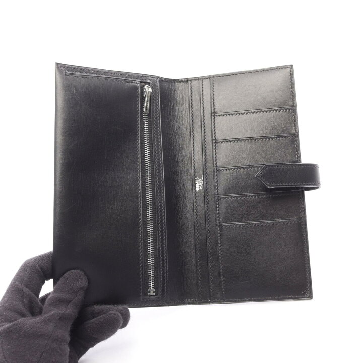 楽天市場】エルメス HERMES ベアンスフレ 二つ折り長財布 財布 カーフ 