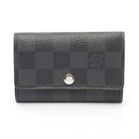 《全品5%クーポン×P5倍》ルイ・ヴィトン LOUIS VUITTON ミュルティクレ6 キーケース アクセサリー PVCコーティングキャンバス PVC ダミエ・グラフィット メンズ ブラック系 N62662 【中古】