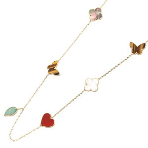 ���@���N���[�t���A�[�y�� Van Cleef & Arpels ���b�L�[�A���n���u�� �����O�l�b�N���X 12���`�[�t �l�b�N���X �W���G���[ K18�i�C�G���[�S�[���h�j �J�[�l���A�� / �^�C�K�[�Y�A�C / �}�U�[�I�u�p