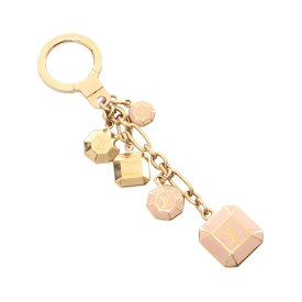 《全品5%クーポン×P5倍》ルイ・ヴィトン LOUIS VUITTON ポルト クレ カボション キーホルダー アクセサリー GP レディース ゴールド系 / ピンク系 M66461 【中古】