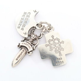 ≪15%OFFクーポン対象≫クロムハーツ CHROME HEARTS 3トリンケッツ ペンダントトップ ジュエリー シルバー925 メンズ シルバー系 【中古】