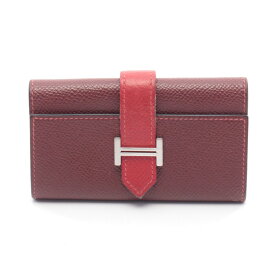 《全品5%クーポン×P5倍》エルメス HERMES ベアン キーケース アクセサリー レザー カーフ（牛革） ヴォーエプソン ヴォーエプソン レディース ボルドー系 / レッド系 【中古】