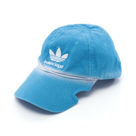バレンシアガ BALENCIAGA BALENCIAGA × adidas キャップ 帽子 コットン メンズ レディース ブルー系 / ホワイト系 【中古】