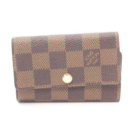 《全品5%クーポン×P5倍》ルイ・ヴィトン LOUIS VUITTON ミュルティクレ6 キーケース アクセサリー PVCコーティングキャンバス ダミエ メンズ レディース ブラウン系 N62630 【中古】