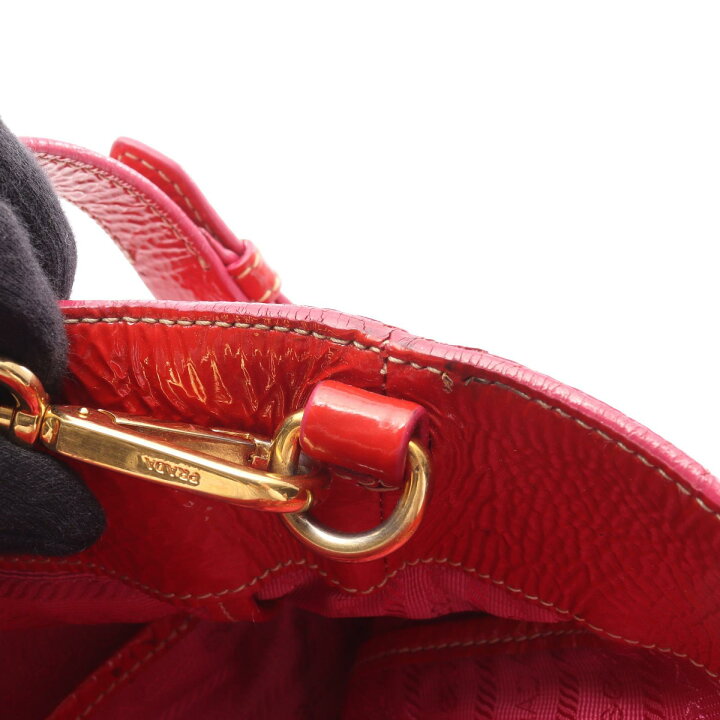 楽天市場】プラダ PRADA トートバッグ バッグ パテントレザー 