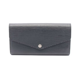 【ポイント5倍／〜4/10(金)23:59】ルイ・ヴィトン LOUIS VUITTON ポルトフォイユ サラ 二つ折り長財布 財布 レザー エピ レディース ブラック系 M60582 【中古】