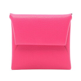 【ポイント5倍／〜4/10(金)23:59】エルメス HERMES バスティア コインケース 財布 レザー シェーブル シェーブル レディース ピンク系 【中古】