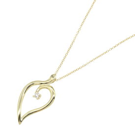 【SALE／1万円OFFクーポン】ティファニー TIFFANY＆CO リーフ ネックレス ダイヤ ネックレス ジュエリー K18（イエローゴールド） ダイヤモンド レディース ゴールド系 / クリア系 【中古】
