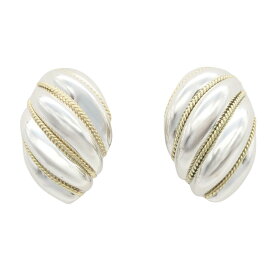【SALE／5千円OFFクーポン】ティファニー TIFFANY＆CO ツイスト ロープ イヤリング イヤリング ジュエリー シルバー925 K18（イエローゴールド） レディース ゴールド系 / シルバー系 【中古】