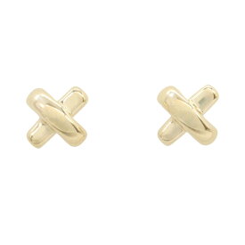 【SALE／5千円OFFクーポン】ティファニー TIFFANY＆CO クロスステッチ ピアス ピアス ジュエリー K18（イエローゴールド） レディース ゴールド系 【中古】