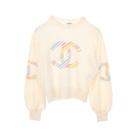 シャネル CHANEL ココマーク ニット 衣料品 トップス カシミヤ レディース ホワイト系 / マルチカラー P60510K46043 【中古】