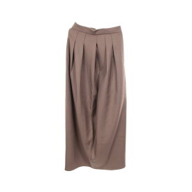 マックスマーラ MAX MARA センタースリット ロング スカート 衣料品 ボトムス ウール レディース ベージュ系 【中古】