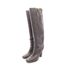 クロエ Chloe ブーツ 靴 レザー レディース ブラウン系 【中古】