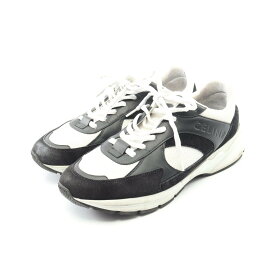 セリーヌ CELINE RUNNER ランナー ユーズド加工 スニーカー 靴 レザー ファブリック メンズ ブラック系 / ホワイト系 RUNNNER-CR-03/42 【中古】