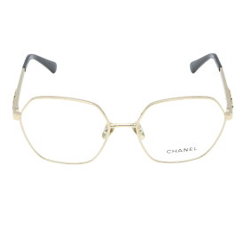 【SALE／5千円OFFクーポン】シャネル CHANEL 伊達メガネ メガネ 衣料品 メタル レディース ブラック系 2204 134(53) 【中古】