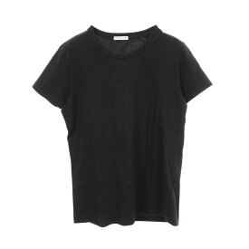 モンクレール MONCLER クルーネック 半袖Tシャツ 衣料品 トップス コットン レディース ブラック系 【中古】