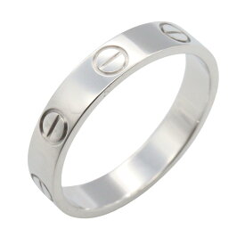 【SALE／1万円OFFクーポン】カルティエ CARTIER ミニラブリング リング・指輪 ジュエリー K18WG（ホワイトゴールド） メンズ レディース シルバー系 【中古】