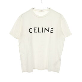 セリーヌ CELINE ルーズ 半袖Tシャツ 衣料品 トップス コットン メンズ ホワイト系 / ブラック系 2X764671Q 【中古】