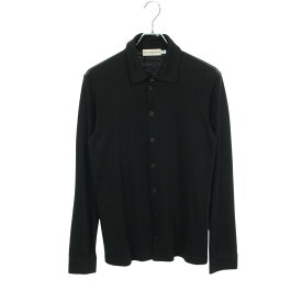 エンポリオ・アルマーニ Emporio Armani 襟付き カーディガン 衣料品 トップス ウール メンズ ブラック系 【中古】