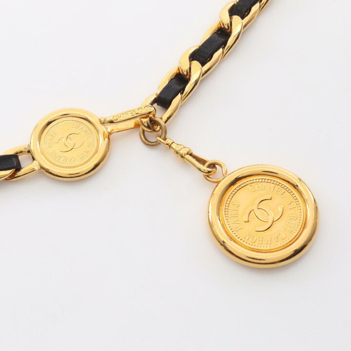 楽天市場】シャネル CHANEL ココマーク チェーン ベルト 衣料品 レザー 