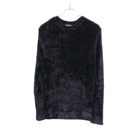 エンポリオ・アルマーニ Emporio Armani ベロア ニット 衣料品 トップス ビスコース メンズ ブラック系 / ネイビー系 6X1M46 1MZ5Z 【中古】