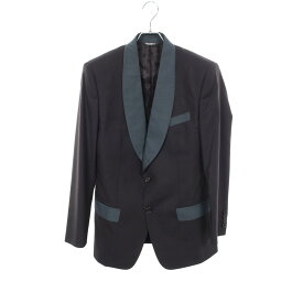 ドルチェアンドガッバーナ DOLCE & GABBANA ショールカラー テーラードジャケット 衣料品 アウター ウール メンズ ブラック系 / グリーン系 G1VPET 【中古】