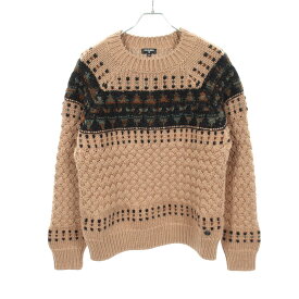 シャネル CHANEL ケーブル ニット 衣料品 トップス ウール レディース ブラウン系 / ブラック系 P57342K07536 【中古】
