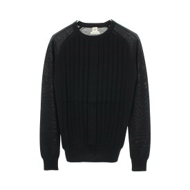 《20%OFFクーポン対象 6/4 20時〜6/11 9:59》エルメス HERMES リブ ニット 衣料品 トップス カシミヤ レディース ブラック系 【中古】