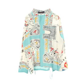 ≪10%OFFクーポン 7/19 20時〜7/26 9:59≫ルイ・ヴィトン LOUIS VUITTON Hooded Pyjama Shir パジャマ 衣料品 トップス シルク メンズ ホワイト系 / ブルー系 / マルチカラー RM192 ORI HHS85W 【中古】