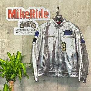 【SALE】HolyFreedom ホーリーフリーダム レザージャケット シルバー 【ZERO TOTEM JACKET】シングルライダース バイク 牛革 取外しライナー付属 3点プロテクター 即納 送料無料 MikeRide