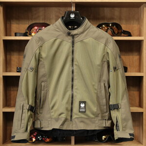 【SALE】MERLIN マーリン メッシュジャケット オリーブ "Prospect Air Mesh Jacket" 肩肘プロテクター バイク用 ストレッチ 春夏向け アウター バイクウェア 送料無料 正規総代理店 MikeRide