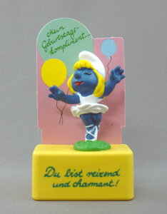 〇【 スマーフ smurf 】『 PVC スマーフェット バレリーナ 台座付 』キャラクター コレクション プレゼント インテリア 置物 ディスプレイ 人気 おすすめ アメリカ雑貨