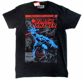 〇【 マーベル MARVEL 】 『 THE BLACK PANTHER ( BK ) 』ブラックパンサー BLACK PANTHER 大人 Tシャツ マーベルMARVEL キャラクターTシャツ アメコミ キャラクター コミック アメキャラ ヒーロー 映画 黒 ブラック