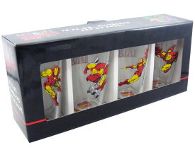 【 アイアンマン IRON MAN 】 タンブラー・グラス 4個SET MARVEL ComicsMARVEL・マーベル・アメキャラ・アメコミ・アメリカン雑貨・アメリカ雑貨・アメ雑　食器　ディスプレイ　かわいい　かっこいい　プレゼント　雑貨　セット