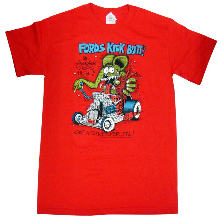 楽天市場 Ratfink ラットフィンク ｔシャツ Fords Kick Butt レッド Ed Roth エド ロス ストリート かわいい グロ ファッション 半袖 メンズ レディース ファッション 人気 ネズミ キャラクター かわいい アパレル アメリカ雑貨 マイクのおもちゃ箱