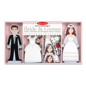 }OlbgւZbg yBride & Groom Magnetic Dress-Up Setz