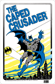 △【BATMAN バットマン】 パーキング・サインボード 『THE CAPED CRUSADER』