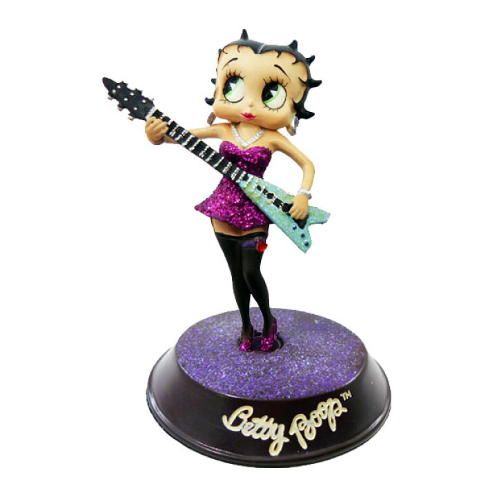 楽天市場】〇【 Betty Boop ベティちゃん 】 『 ロック ギター レジン 