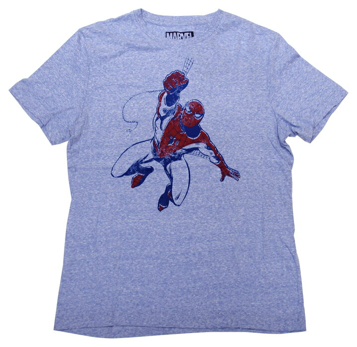 楽天市場 マーベル Marvel スパイダーマン ジャンプ Tシャツ 擦れ 杢ｂｌ Spiderman アメコミ アメキャラ キャラクター 人気 半袖 おすすめ Fashion ファッション おしゃれ 大人 メンズ レディース かわいい アメリカ雑貨 マイクのおもちゃ箱