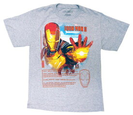 〇【 マーベル Marvel 】『 アイアンマン3 Tシャツ ユースLGサイズ (GY)』大人 メンズ レディース 半袖 人気 おすすめ キャラクター コミック 漫画 映画 おしゃれ かわいい ironman アイアンマン アメコミ アメキャラ